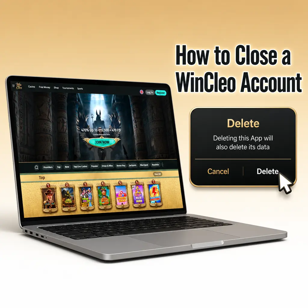 Steps to close a WinCleo account via official customer support channels