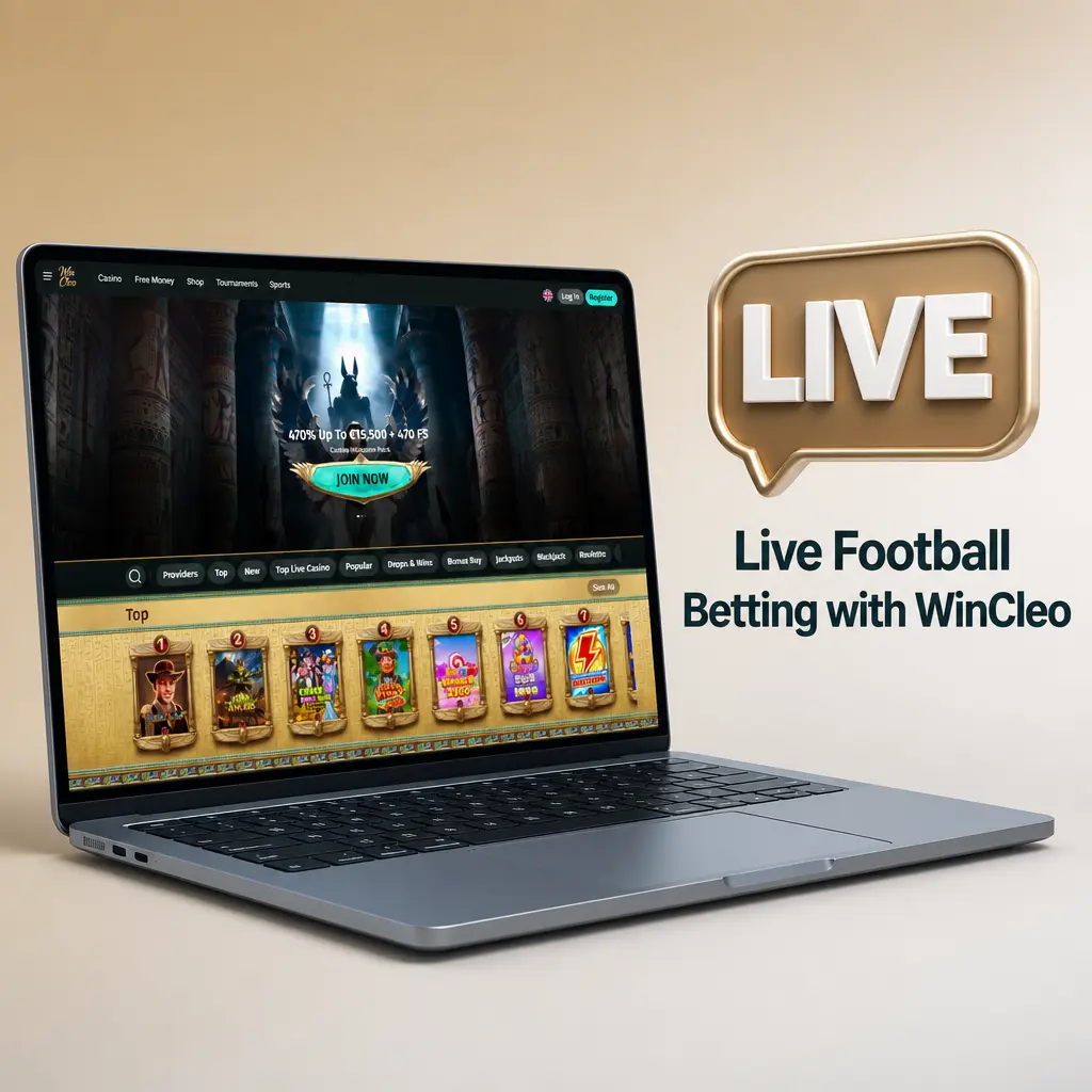 Live football betting on WinCleo showing in-play fixtures, markets, and real-time odds updating as matches progress