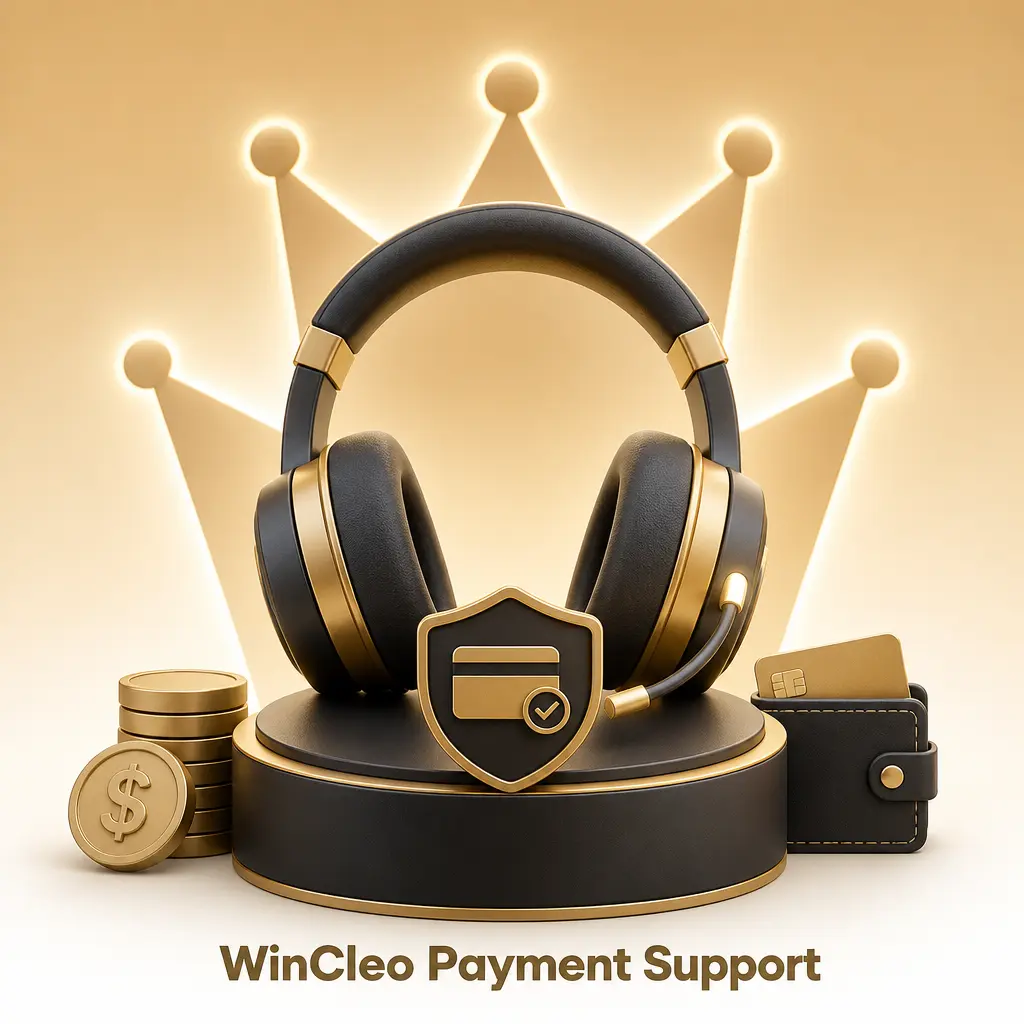 WinCleo payment support options for UK players, including live chat, email, and help centre for deposits and withdrawals.