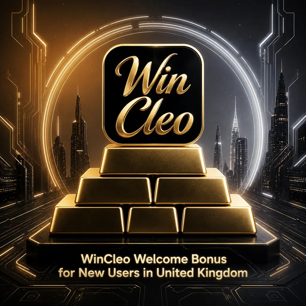 WinCleo UK welcome bonus: 470% match up to EUR 15,500 plus 470 free spins for new players after a qualifying deposit.